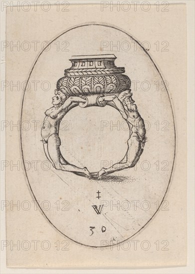 Design for a Ring, Plate 30 from 'Livre d'Aneaux d'Orfevrerie', 1561.