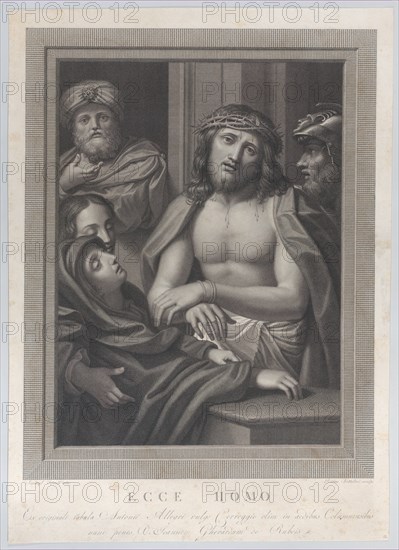 Ecce Homo, with Pontius Pilate behind him at left, the Virgin fainting at lower left, and a soldier at right, 1783-1812.