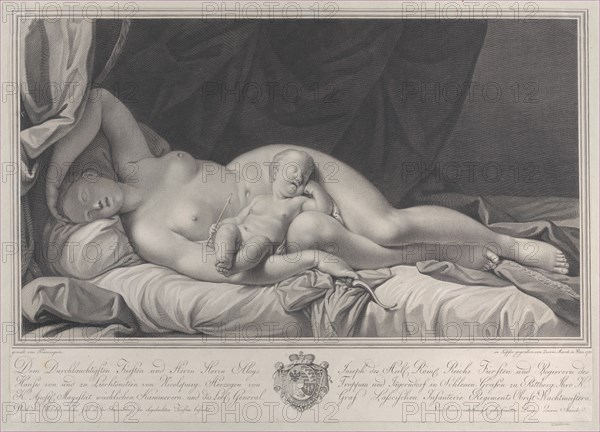 Sleeping Venus with Cupid in her lap, 1783.