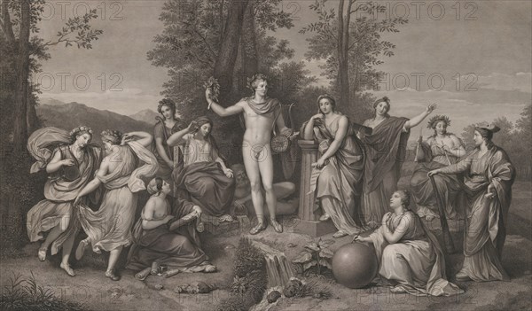 Apollo and the Muses on Parnassus, 1784.