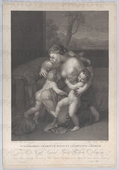 Charity with three small children, 1795.