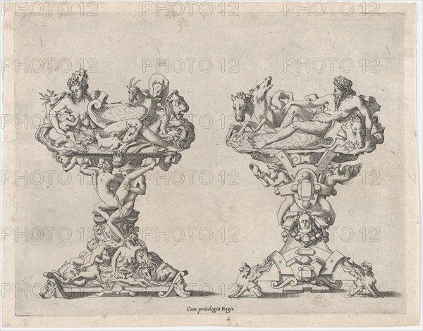 Two Salt Cellars, 16th-17th century.