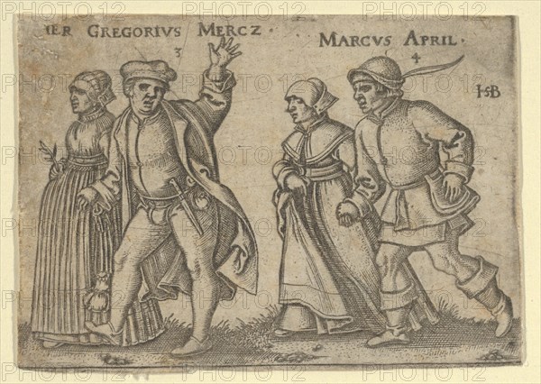 March and April (copy). [Her Gregorius Mercz].