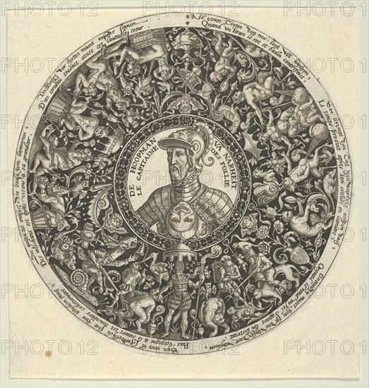 Portrait of the Duke of Alva, from a Series of Tazza Designs, ca. 1588.