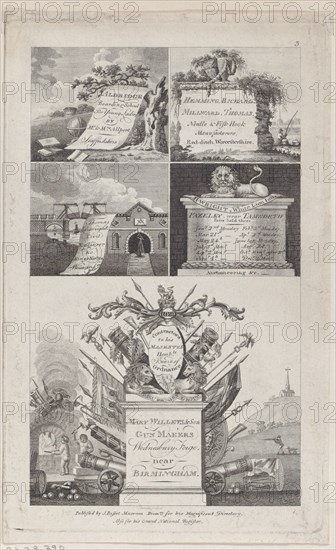 Trade Card for Bisset's Directory, Birmingham, 1800.