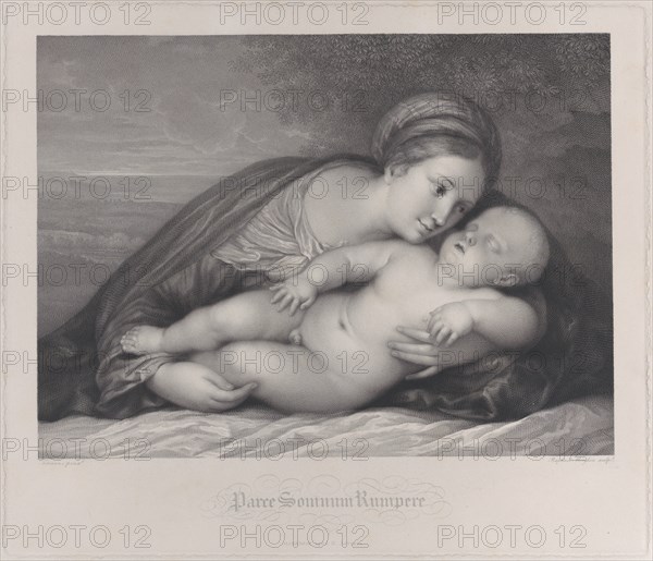 The Madonna embracing the sleeping Christ child, 1797.