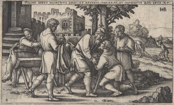 Return of the Prodigal Son, from The History of the Prodigal Son, ca. 1540.