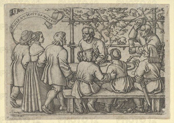 Peasants' Feast, from The Peasants' Feast or the Twelve Months, 1546-47. [Alder Du Must Danczen].