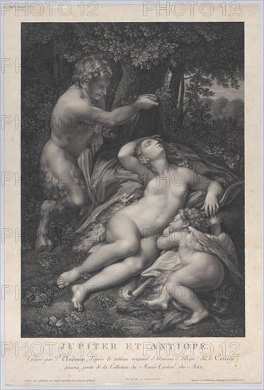 A satyr discovering the sleeping Venus, with Cupid lying at her side, 1801.