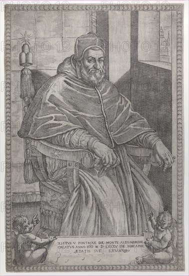 Portrait of Pope Sixtus V, 1585.