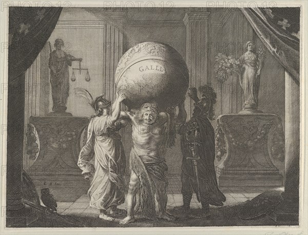 Plate 13: Allegory on the Discord in France, from Caspar Barlaeus, "Medicea Hospes", 1638.