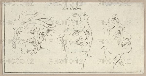 Le Colère (from Caractères des passions, gravés sur les desseins de l'illustre Monsieur le Brun), 1695-1720.