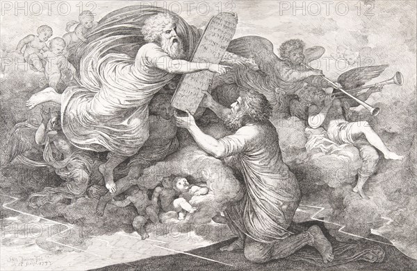 Moses on Sinai (Le tables de Loi judaique), 1773.