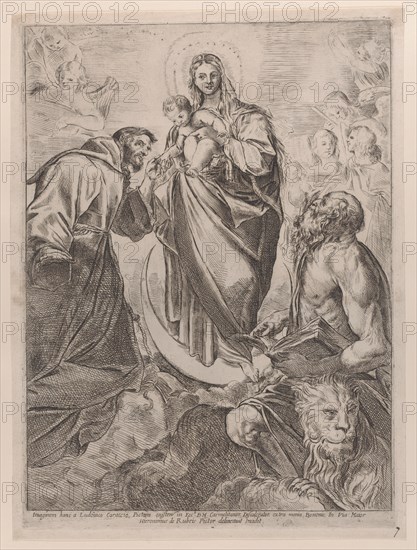 The Virgin with Saints Jerome and Francis, 1660-80.