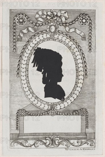 Silhouette of Gräfin Ferrari, 1784-1834.