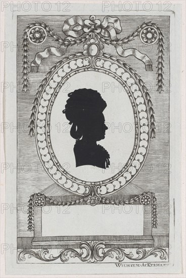 Silhouette of Gräfin Coreth, 1784-1834.