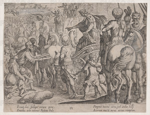 Plate 9: Alexander's Triumphal Entry into Babylon, from The Deeds of Alexander the Great, 1608.