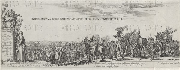 Entry of the Polish Ambassador into Rome, 1633.