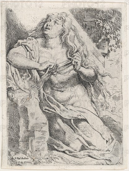 Mary Magdalen in the wilderness, ca. 1613-14.