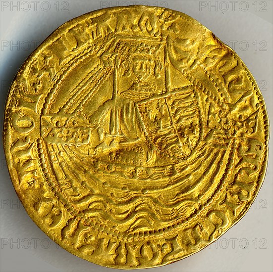 Quarter Noble of Edward III (r. 1327-77), British, 1327-77.