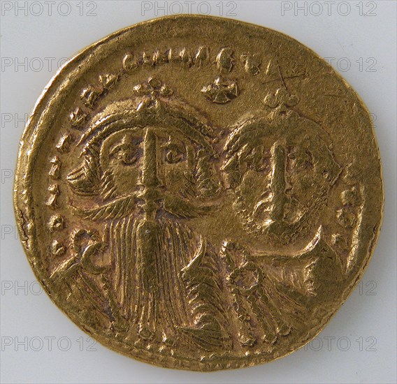 Solidus of Heraclius and Heraclius Constantine, Byzantine, 629-631.