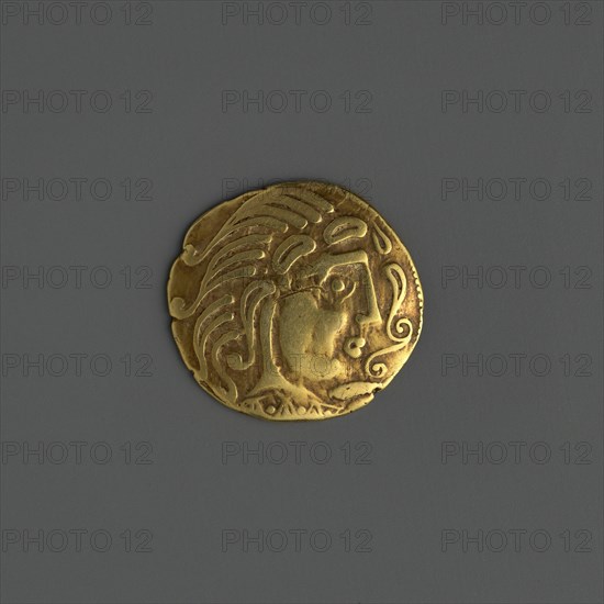 Gold Coin of the Parisii, Celtic, last quarter 2nd century B.C.