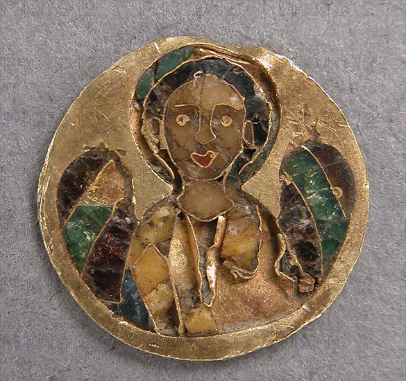 Medallion with an Archangel, Byzantine, 11th century.