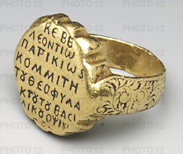 Ring of Leontios, Byzantine, ca. 1000.