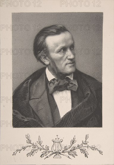 Portrait of Richard Wagner, 19th century.