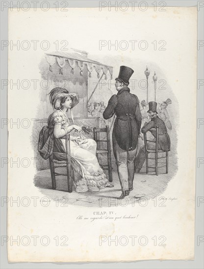 Chap. IV: Elle me regard! Dieu quel bonheur! (She notices me! What happiness!), 1824.