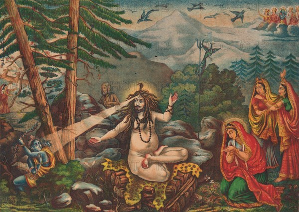 Madan-Bhasma (Shiva Turns Kama to Ashes), 1890.
