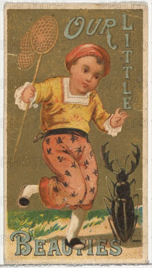 From the Girls and Children series (N58) promoting Our Little Beauties Cigarettes for Allen & Ginter brand tobacco products, 1887.