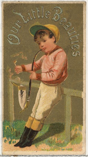 From the Girls and Children series (N58) promoting Our Little Beauties Cigarettes for Allen & Ginter brand tobacco products, 1887.