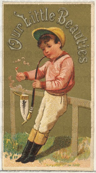 From the Girls and Children series (N58) promoting Our Little Beauties Cigarettes for Allen & Ginter brand tobacco products, 1887.