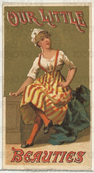 From the Girls and Children series (N58) promoting Our Little Beauties Cigarettes for Allen & Ginter brand tobacco products, 1887.