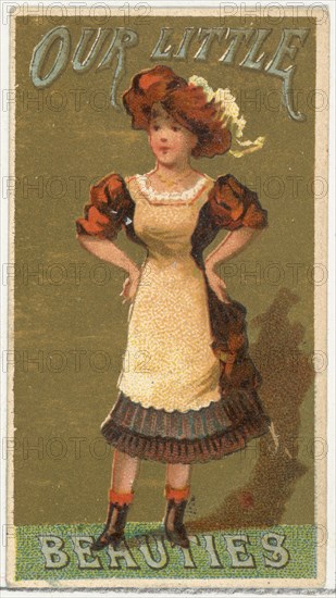 From the Girls and Children series (N58) promoting Our Little Beauties Cigarettes for Allen & Ginter brand tobacco products, 1887.