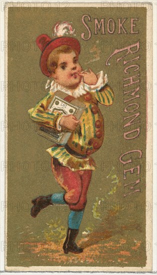 From the Girls and Children series (N65) promoting Richmond Gem Cigarettes for Allen & Ginter brand tobacco products, ca. 1886.