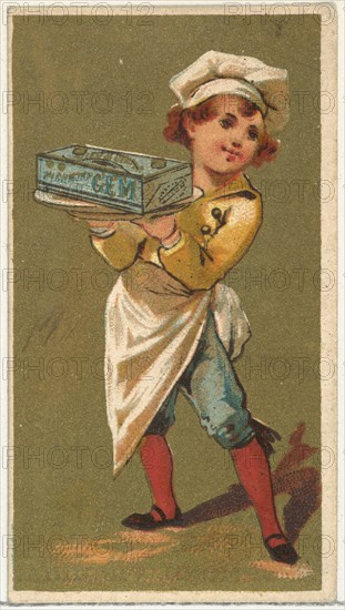 From the Girls and Children series (N65) promoting Richmond Gem Cigarettes for Allen & Ginter brand tobacco products, ca. 1886.