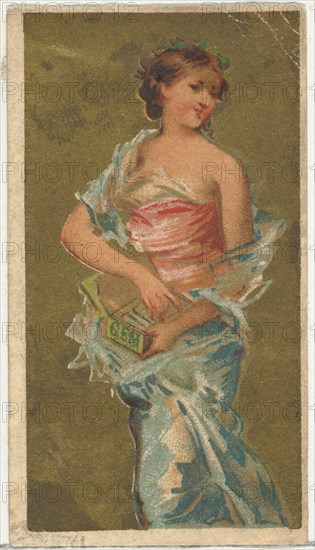 From the Girls and Children series (N65) promoting Richmond Gem Cigarettes for Allen & Ginter brand tobacco products, ca. 1886.