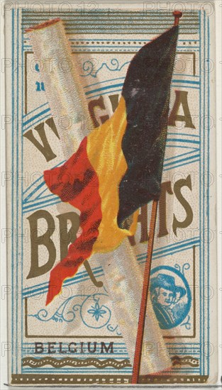 Belgium, from Flags of All Nations, Series 1 (N9) for Allen & Ginter Cigarettes Brands, 1887.