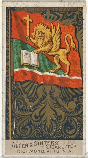 Austrian Italy, from Flags of All Nations, Series 2 (N10) for Allen & Ginter Cigarettes Brands, 1890.