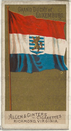 Grand Duchy of Luxemburg, from Flags of All Nations, Series 2 (N10) for Allen & Ginter Cigarettes Brands, 1890.
