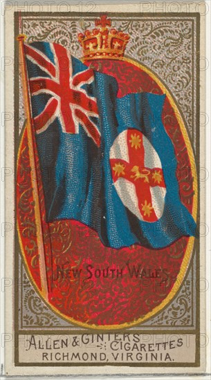 New South Wales, from Flags of All Nations, Series 2 (N10) for Allen & Ginter Cigarettes Brands, 1890.