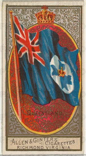 Queensland, from Flags of All Nations, Series 2 (N10) for Allen & Ginter Cigarettes Brands, 1890.