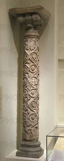 Column, Frankish, 5th-6th century. From the Golden Church of La Daurade.