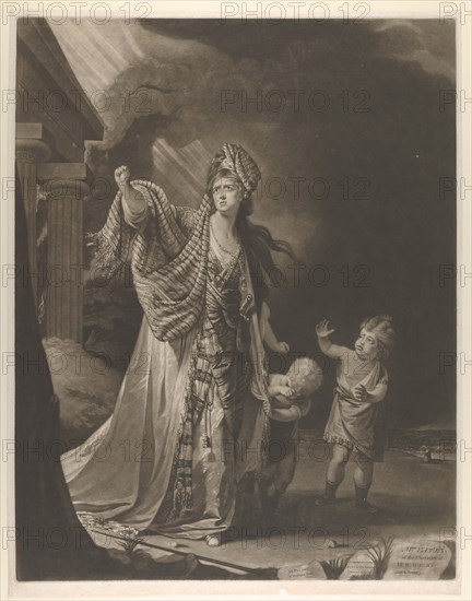 Mrs. Yates in the Character of Medea, 1771.