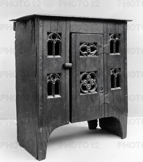 Cupboard, British, late 15th century.