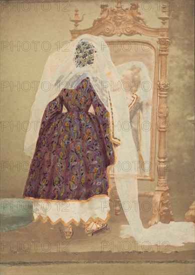 [La Comtesse in robe de piqué or as Judith (?)], 1860s.