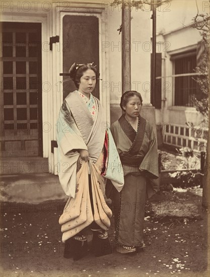 Lady & Servant, 1870s.
