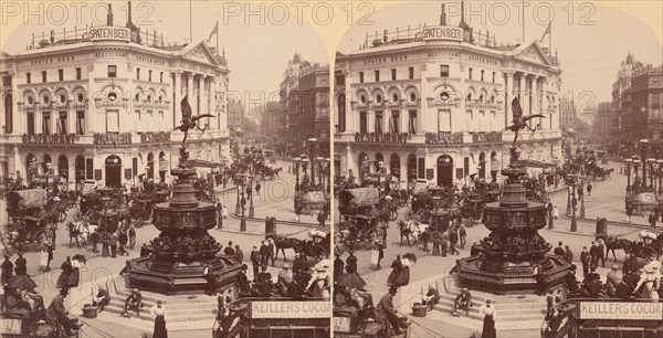 In the Heart of Modern Babylon, Piccadilly Circus, London, England, 1850s-1910s.